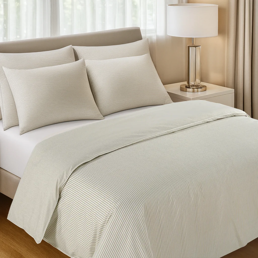 300 Thread Count Celeste Alfalfa with White Bedding Set - Image 3