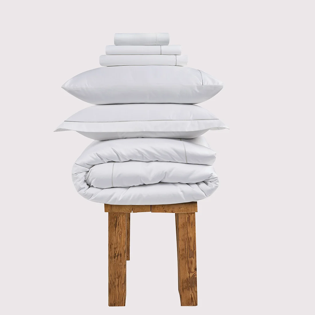 300 Thread Count Percale Oakwood Bedding Set - Silver Dove Grey