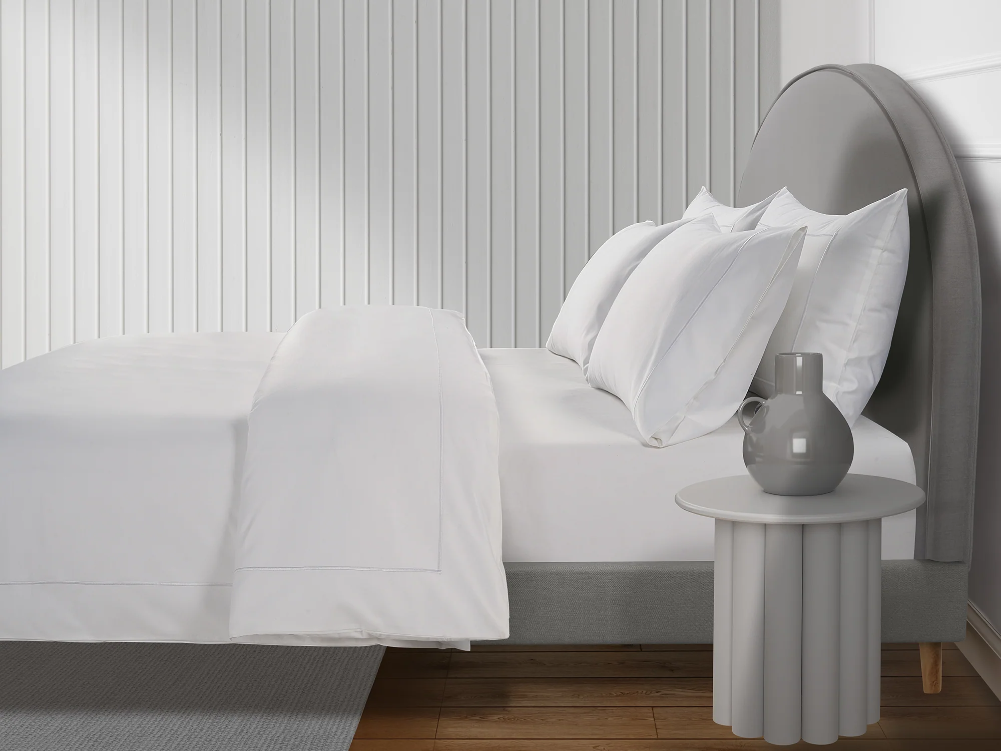 800 Thread Count Egyptian Cotton Cedarhurst LUXE Bedding Set - Brilliant White - Image 2