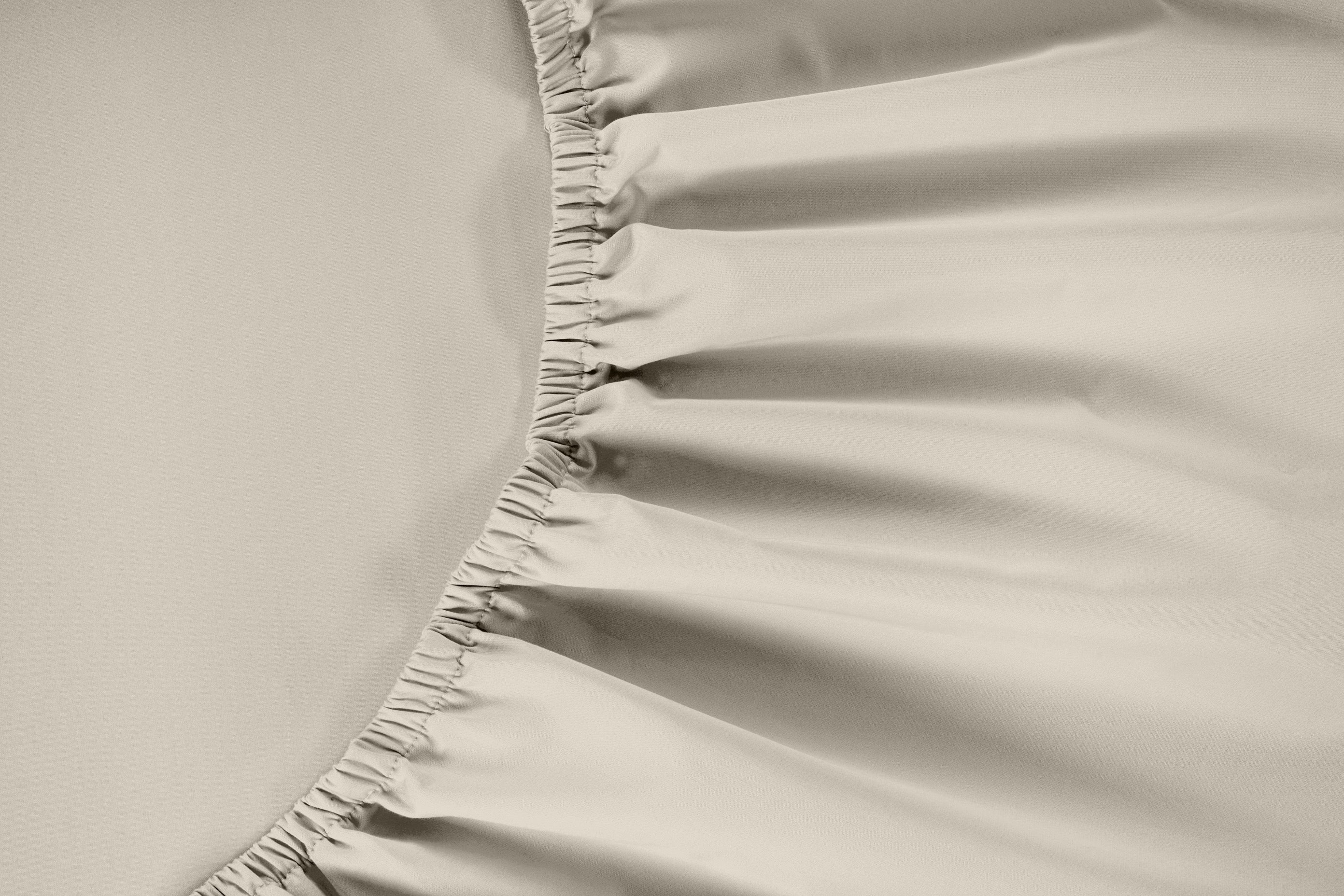 800 Thread Count Egyptian Cotton Grand Splendour Sateen Fitted Sheet - Oak - Image 2