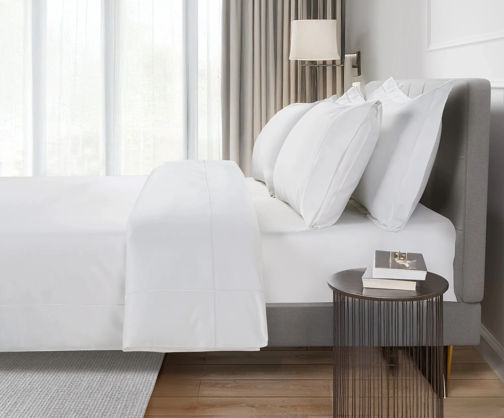 800 Thread Count Egyptian Cotton Kensington Lux Buttery Smooth Duvet Cover - White