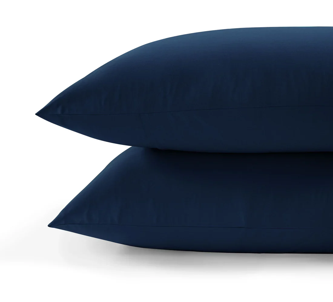 800 Thread Count Egyptian Cotton Grand Splendour Lux Buttery Smooth - Navy Peony Bedding Set - Image 5