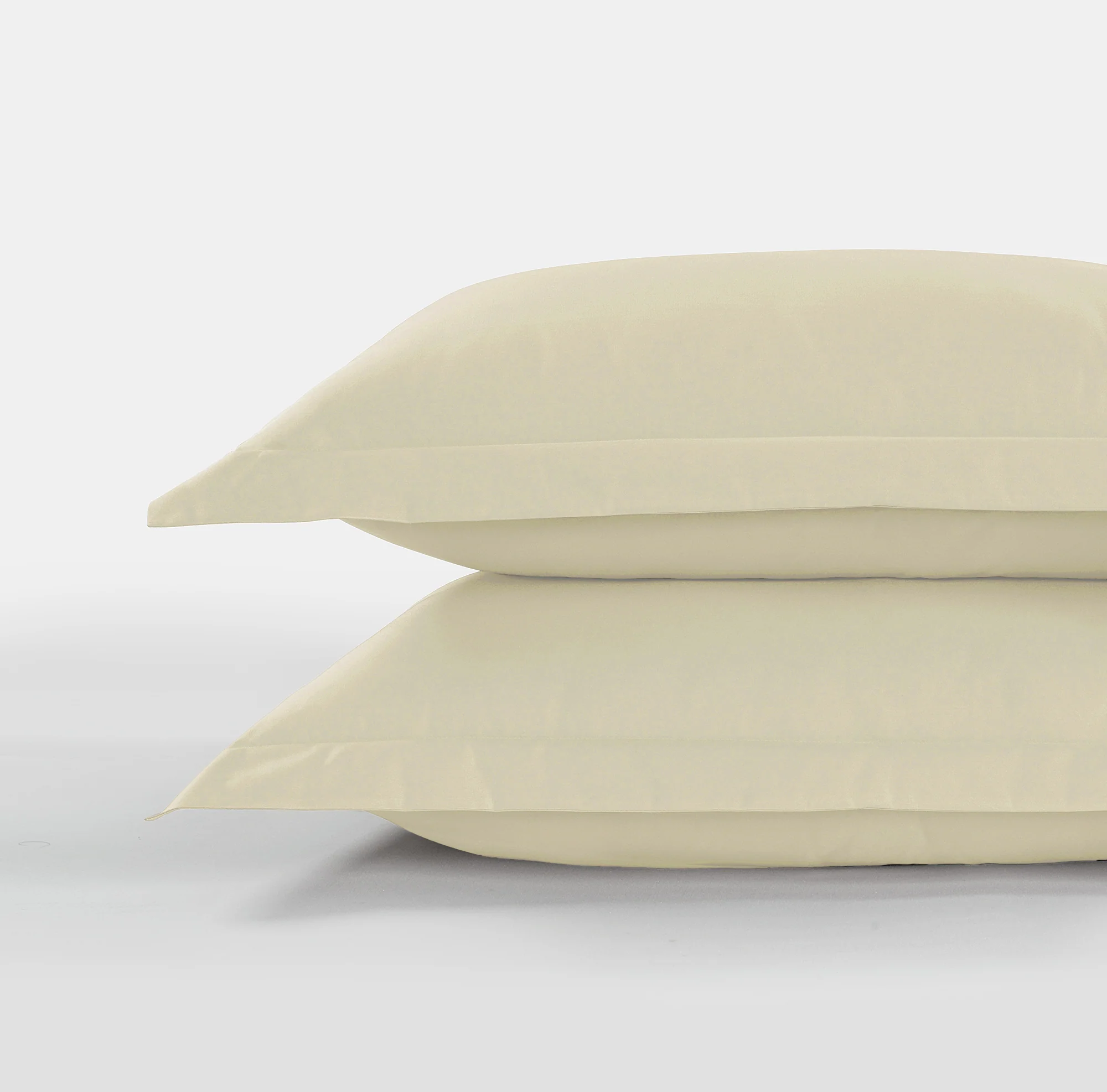 800 Thread Count Pair (2 Pillowcases) of Egyptian Cotton Grand Splendour Lux Buttery Smooth Pillowcases - Pearl - Image 2