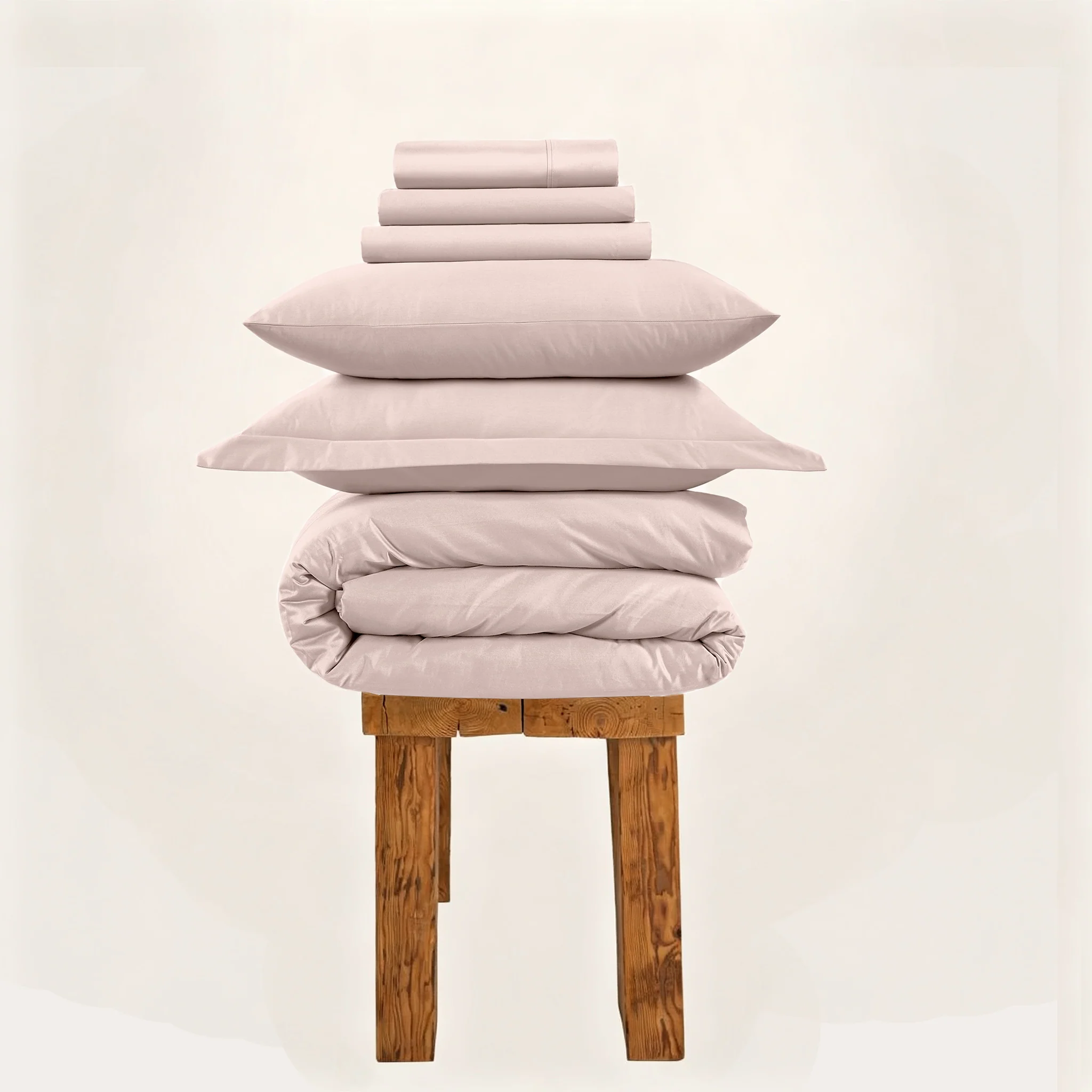 All Season 100% Egyptian Giza Bedding Set - Petal
