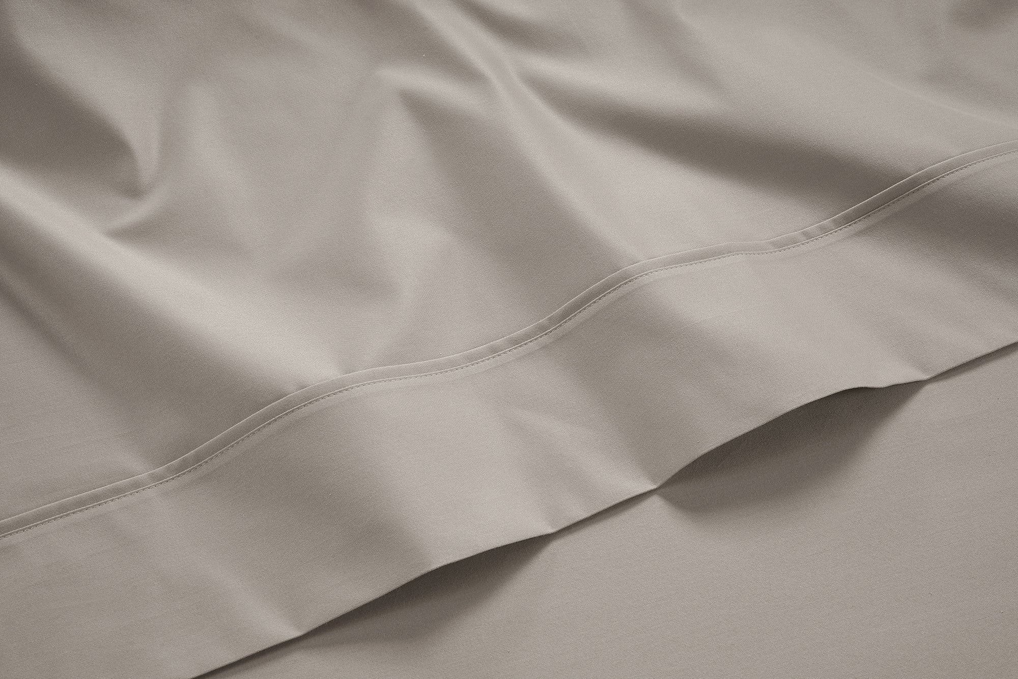 300 Thread Count Brookshire Percale Flat Sheet - Simply Taupe