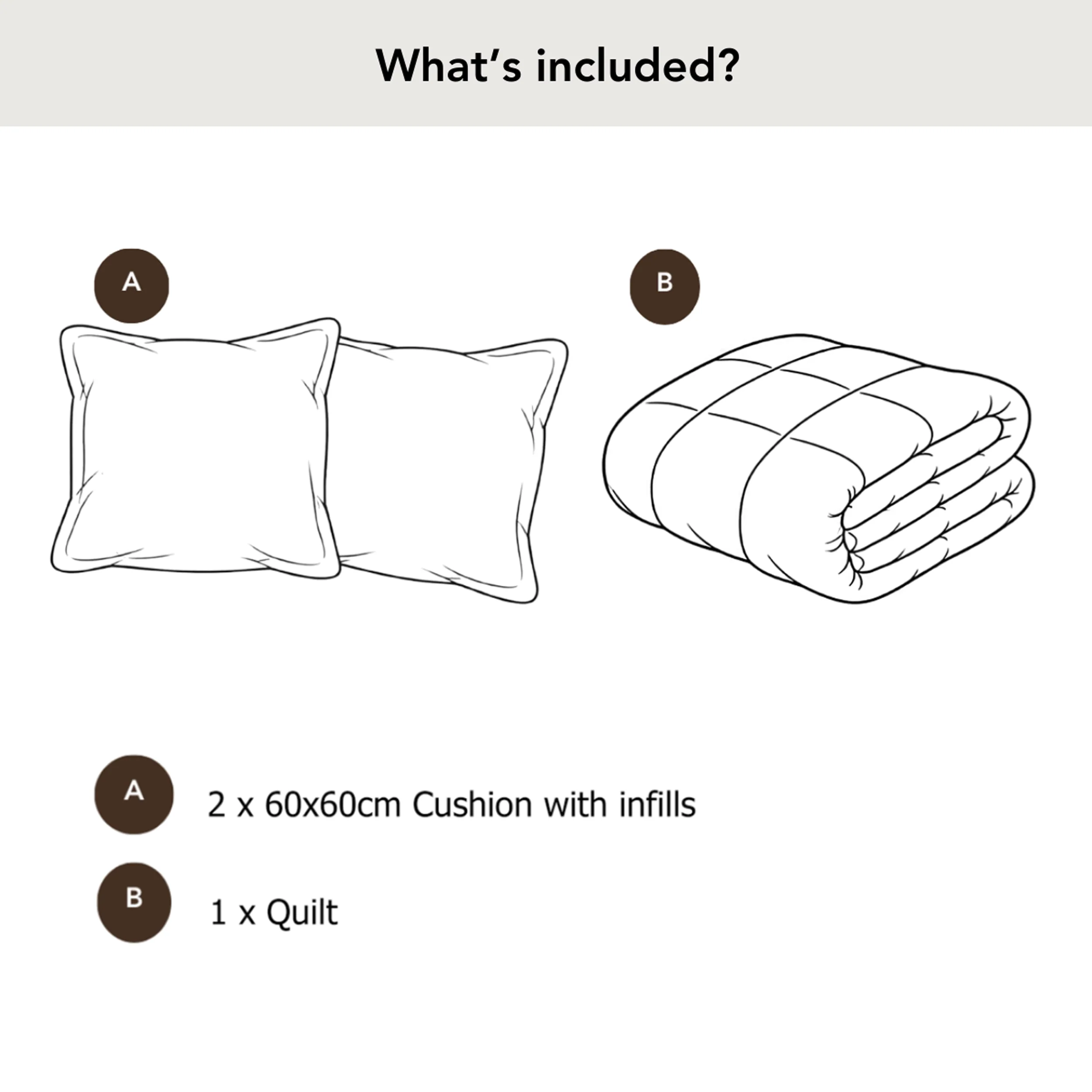 Emerson Quilt Set - Beige - Image 3