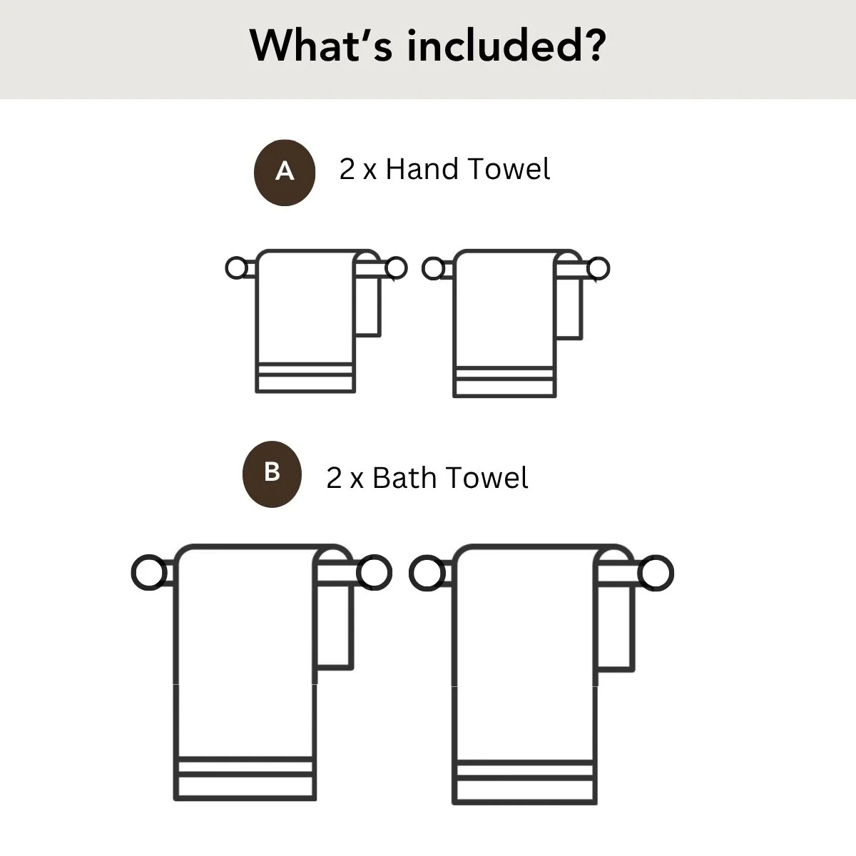 Orien Cotton Towel Set 600 GSM - Image 3