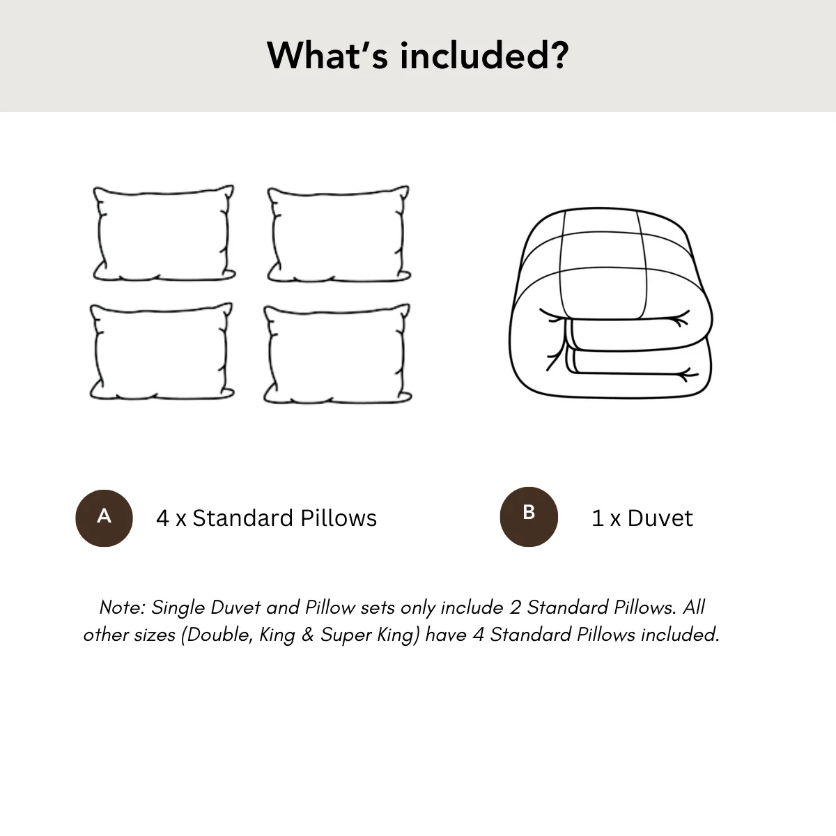 Premium Hungarian Goose Down Duvet and Pillows Set - 4.5 Tog - Image 3