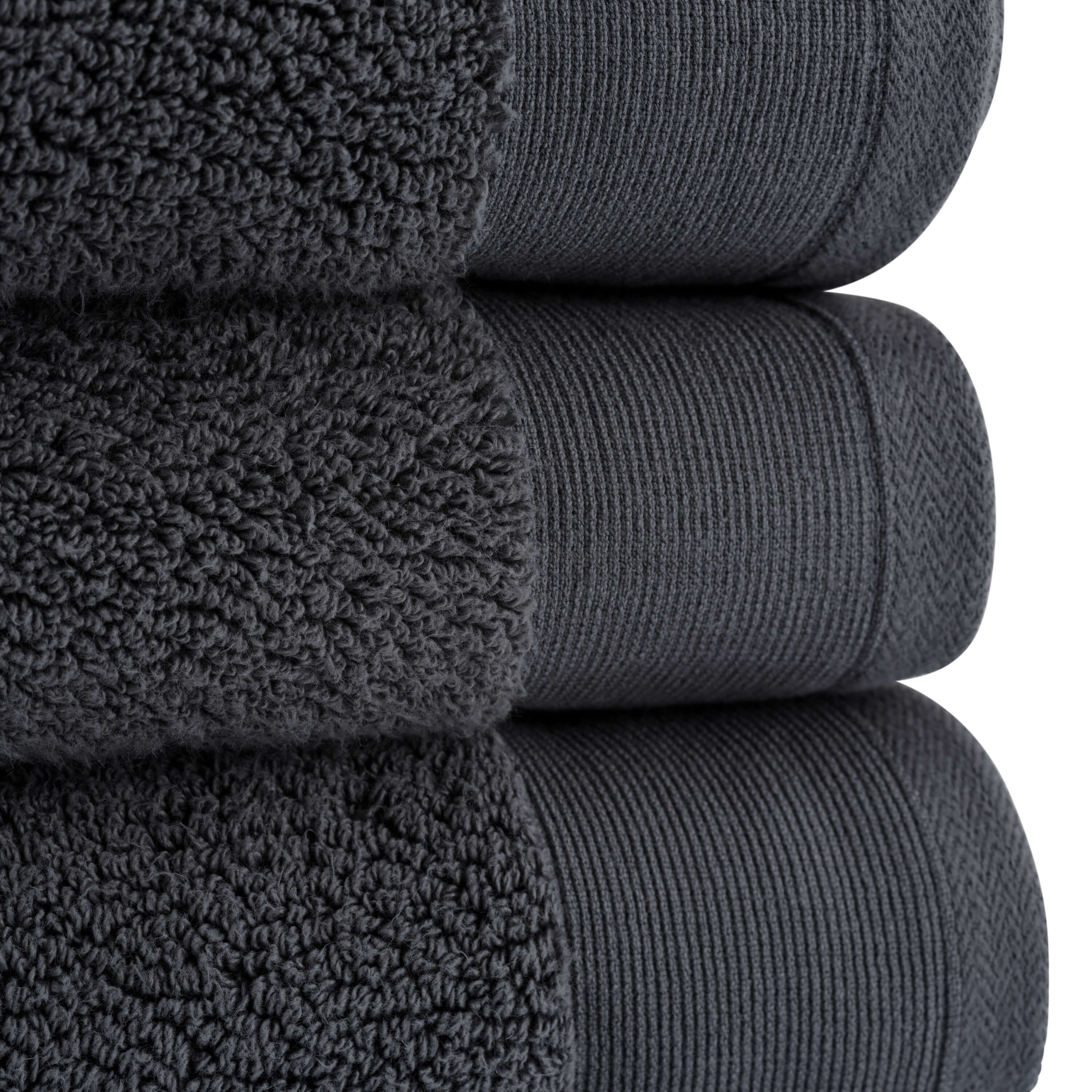 Egyptian Cotton Luxury Serenity Palace Classic Towel - Grey - 500GSM Zero Twist - Image 3