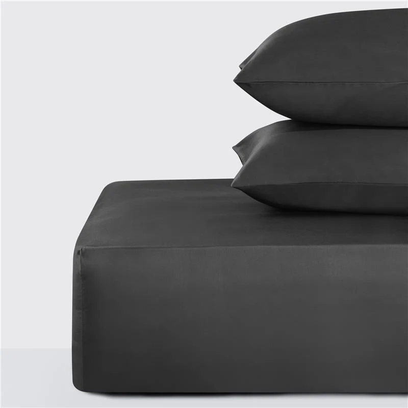 800 thread Count Egyptian Cotton Grand Splendour LUXE Fitted Sheet - Sateen Graphite Grey